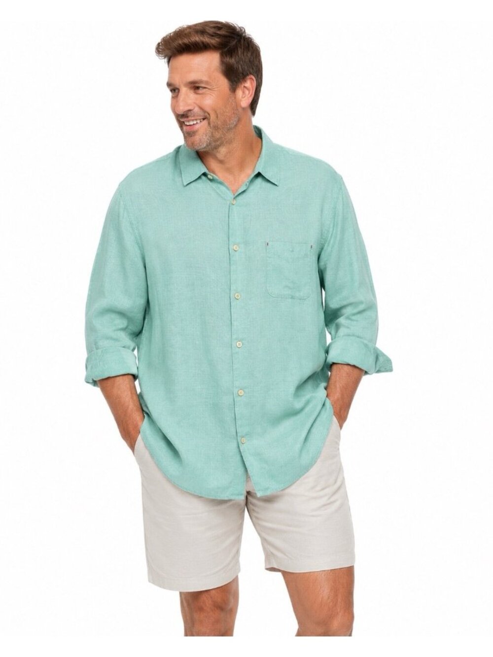 NEW TOMMY BAHAMA RELAX linen shirt mint green 3XT big tall island resort beach